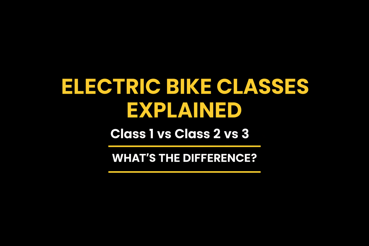 Electric bike classes explained — Class 1 vs Class 2 vs Class 3 e-bike differences