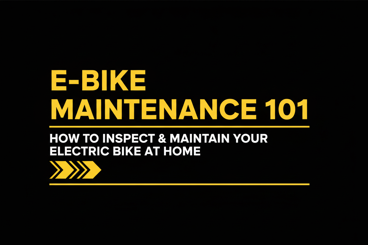 E-bike maintenance 101 guide — how to inspect and maintain your electric bike at home
